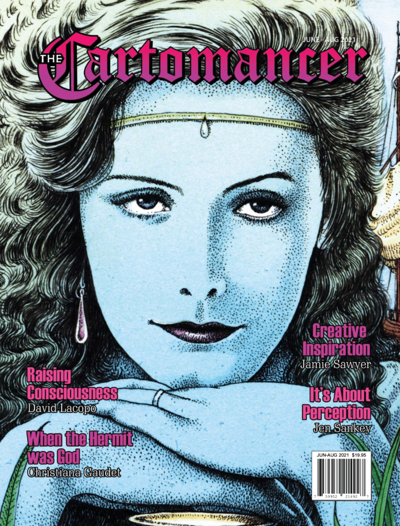 Cover for the June 2021 issue of The Cartomancer.